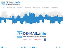Tablet Screenshot of de-mail.info
